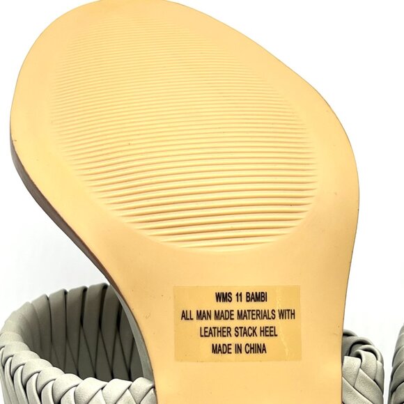 DV‎ Dolce Vita Womens Size 11 Bambi Sage Green Woven Heels Mules Sandals Shoes - Picture 10 of 14